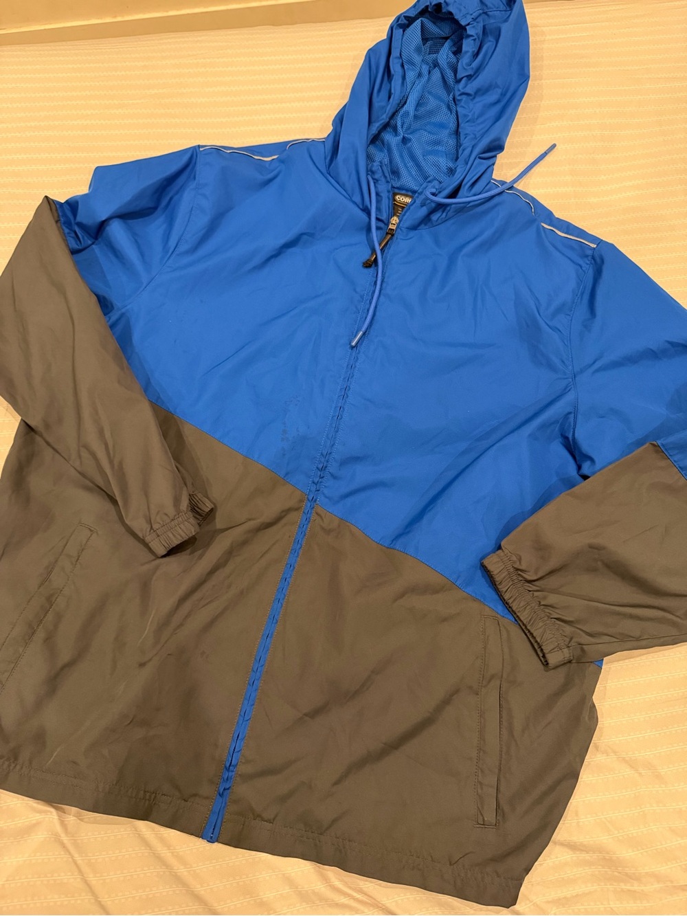 Men's Windbreaker Hooded Jacket - size XL